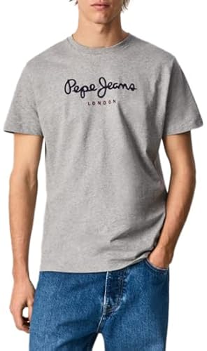 Pepe Jeans Herren Eggo Long T-Shirt, 933grau Marl, L von Pepe Jeans