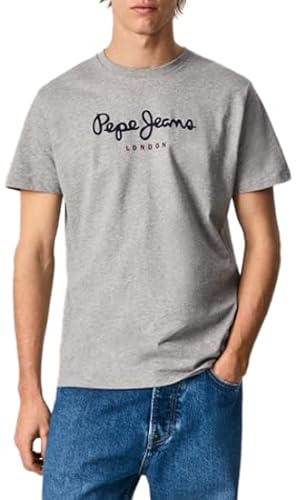 Pepe Jeans Herren Eggo Long T-Shirt, 933grau Marl, XL von Pepe Jeans