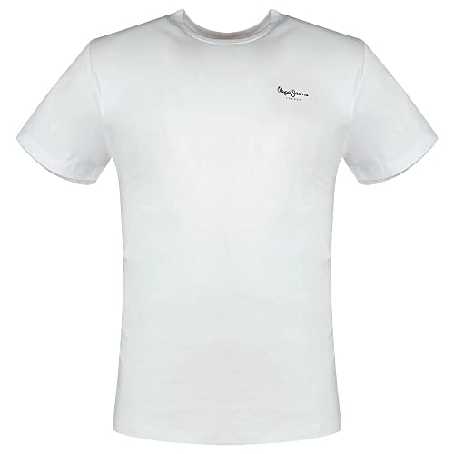 Pepe Jeans Herren Original basis 3 N T shirt, Weiß (White), XXL EU von Pepe Jeans