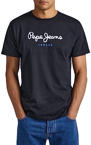 Pepe Jeans Herren Eggo Long T-Shirt, 999schwarz, L von Pepe Jeans