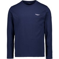 Pepe Jeans Herren Longsleeve blau Baumwolle von Pepe Jeans