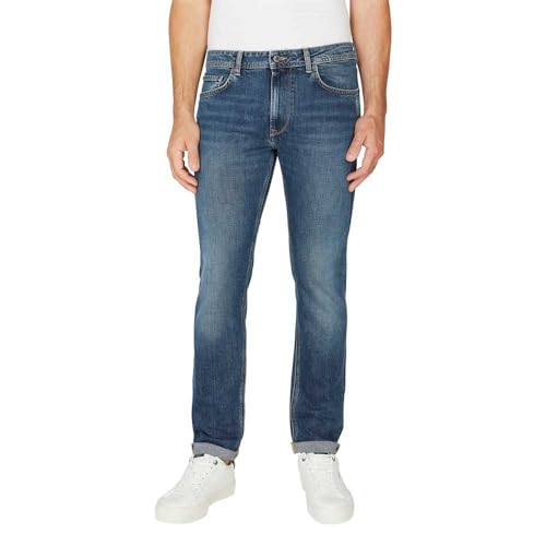 Pepe Jeans Herren Tapered PM207390 Jeans, Blue (Denim-HW8), 32W / 34L von Pepe Jeans