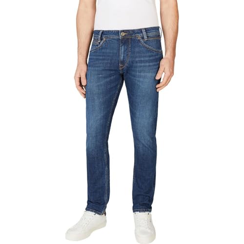 Pepe Jeans Herren Tapered PM207391 Jeans, Blue (Denim-DU6), 32W / 34L von Pepe Jeans