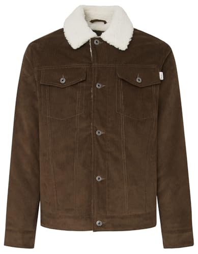 Pepe Jeans Herren Thris Baby Jacke, Braun (Nussbraun), XXL von Pepe Jeans