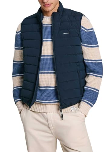 Pepe Jeans Herren Toby Baby Jacke, Blau (Dulwich Blue), M von Pepe Jeans