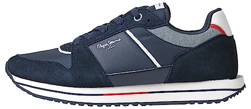 Pepe Jeans Herren Tour Basic Sneaker, Blue (Navy), 43 EU von Pepe Jeans