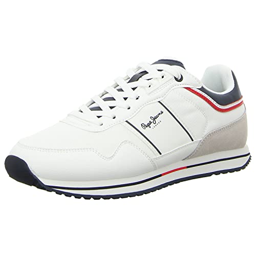 Pepe Jeans Herren Tour Club BASIC-SS23 Sneaker, White, 42 EU von Pepe Jeans