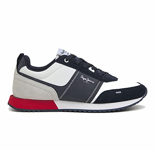 Pepe Jeans Herren Tour Transfer Sneaker, White, 42 EU von Pepe Jeans