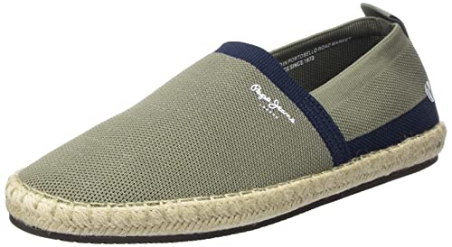 Pepe Jeans Herren Tourist Camp Knit Slip on Shoes, Khaki Green, 43 EU von Pepe Jeans