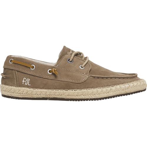 Pepe Jeans Herren Tourist Deck Schuhe, Braun Dark Stone Beige, 44.5 EU von Pepe Jeans