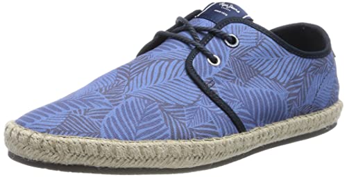 Pepe Jeans Herren Tourist Tropic Blucher Shoes, Ocean, 40 EU von Pepe Jeans