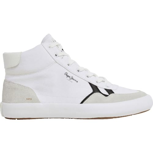 Pepe Jeans Herren Travis City Sneaker, Weiß (Weiß), 11 von Pepe Jeans