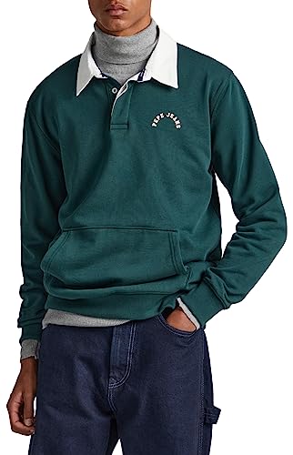 Pepe Jeans Herren Turner Sweatshirt, Green (Regent Green), M von Pepe Jeans