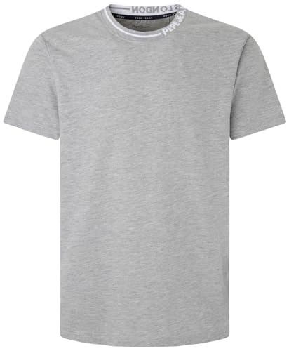 Pepe Jeans Herren Warian T-Shirt, Grey (Dark Grey Marl), L von Pepe Jeans