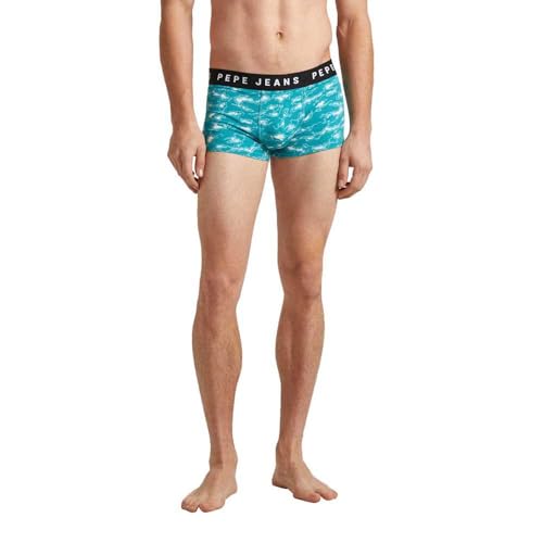 Pepe Jeans Herren Water Lr Tk 2P Trunks, Blue (Turquoise Blue), XL (2er Pack) von Pepe Jeans