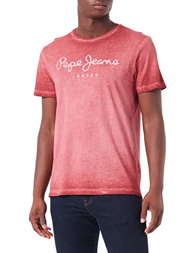 Pepe Jeans Herren West Sir New N T-Shirt, Red (Burnt Red), S von Pepe Jeans