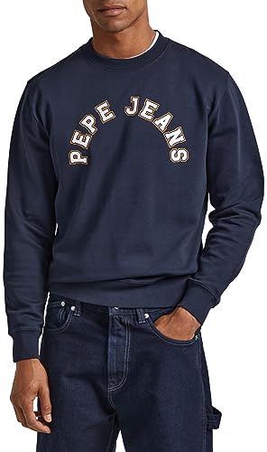 Pepe Jeans Herren Westend Sweat Sweatshirt, Blue (Dulwich), L von Pepe Jeans