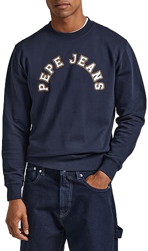 Pepe Jeans Herren Westend Sweat Sweatshirt, Blue (Dulwich), XL von Pepe Jeans