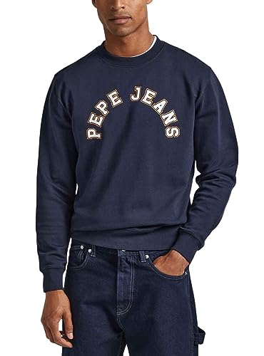 Pepe Jeans Herren Westend Sweat Sweatshirt, Blue (Dulwich), XL von Pepe Jeans