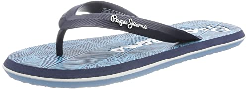 Pepe Jeans Herren Whale Rainforest Thong Sandals, Navy, 43 EU von Pepe Jeans