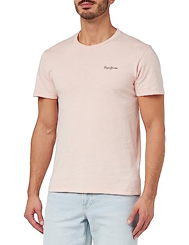 Pepe Jeans Herren Winston Ss T-Shirt, Pink (Spritzer), L von Pepe Jeans