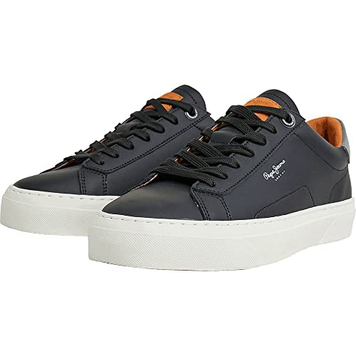 Pepe Jeans Herren Yogi ORIGINAL Sneaker, Black (Black), 43 EU von Pepe Jeans
