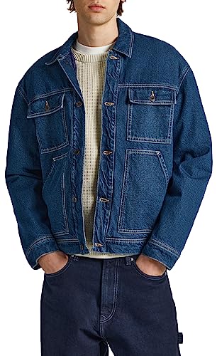 Pepe Jeans Herren Young Reclaim Trucker Jacket, Blue (Denim), XL von Pepe Jeans