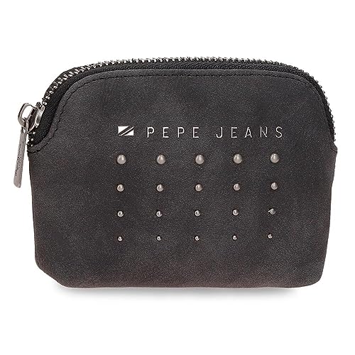 Pepe Jeans Holly Geldbörse Schwarz 12x8x2 cms Kunstleder, Schwarz, Talla única, geldbörse von Pepe Jeans