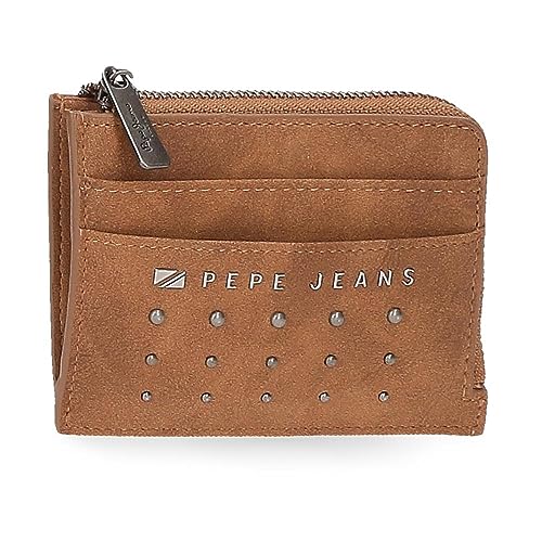 Pepe Jeans Holly Kartenetui Braun 11,5x8x1,5 cm Kunstleder, braun, Talla única, kartenetui von Pepe Jeans