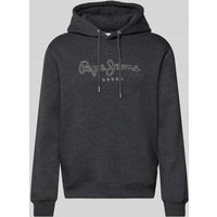 Pepe Jeans Hoodie mit Label-Stitching Modell 'New Nouvel' in Dunkelgrau, Größe S Pepe Jeans Hoodie mit Label-Stitching Modell 'New Nouvel' in Dunkelgrau, Größe S von Pepe Jeans