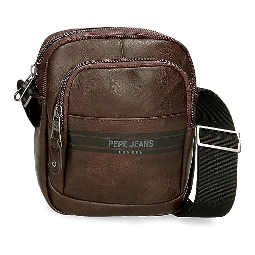 Pepe Jeans Horley Gepäck- Umhängetasche für Herren, braun, Talla única, Kleine Umhängetasche von Pepe Jeans