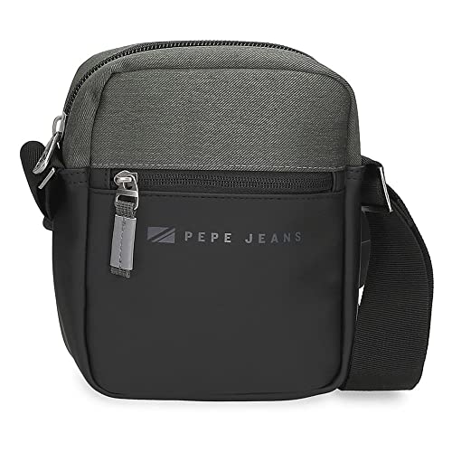 Pepe Jeans Jarvis kleine grüne Umhängetasche 15x19,5x6 cm Polyester mit Details aus Kunstleder von Pepe Jeans