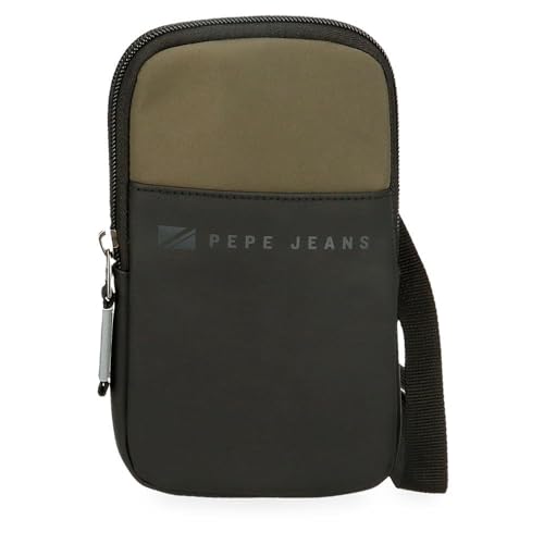 Pepe Jeans Jarvis Umhängetasche klein grün 10,5 x 18 x 2 cm Kunstleder und Polyester L by Joumma Bags, grün, Kleine Umhängetasche von Pepe Jeans