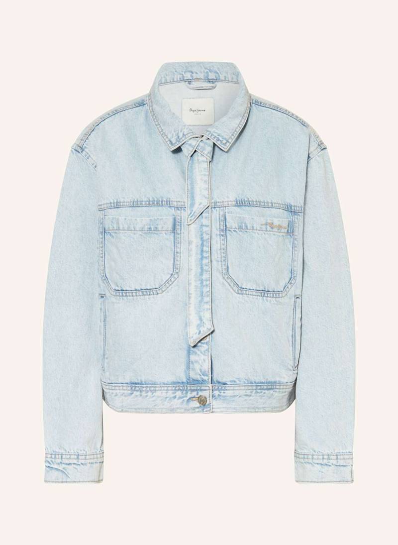 Pepe Jeans Jeansjacke Mit Abnehmbarer Schluppe blau von Pepe Jeans