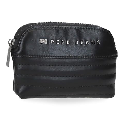 Pepe Jeans Joumma Bags Biker-Geldbörse, schwarz, 11,5 x 8,5 x 1,5 cm, Polyester mit Kunstleder-Details, Schwarz/Weiß, Einheitsgröße, Geldbörse, schwarz/weiß, Einheitsgröße, Geldbörse Pepe Jeans Joumma Bags Biker-Geldbörse, schwarz, 11,5 x 8,5 x 1,5 cm, Polyester mit Kunstleder-Details, Schwarz/Weiß, Einheitsgröße, Geldbörse, schwarz/weiß, Einheitsgröße, Geldbörse von Pepe Jeans