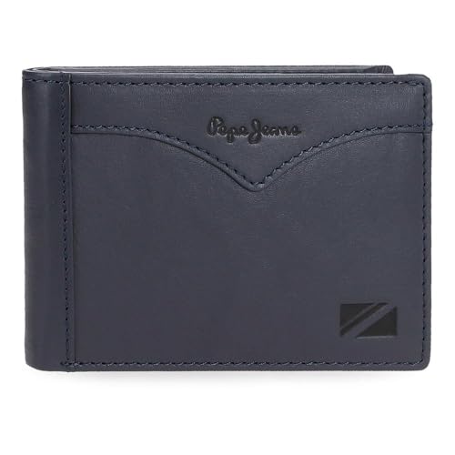 PEPE JEANS Horizontale Geldbörse mit Geldbörse, Einheitsgröße, blau, one Size, Horizontale Geldbörse mit Münzfach von Pepe Jeans