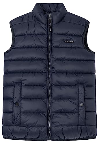 Pepe Jeans Jungen Andreu Gilet, Blau (Dulwich), 10 Jahre von Pepe Jeans