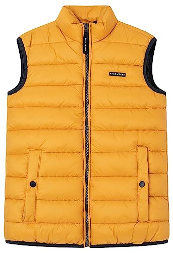 Pepe Jeans Jungen Andreu Gilet, Gelb (Ochre Yellow), 10 Jahre von Pepe Jeans