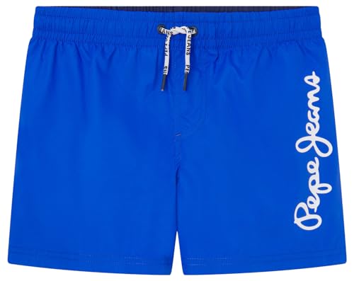 Pepe Jeans Jungen-Badeshorts mit Logo, Blau (Blau), 12 Jahre von Pepe Jeans