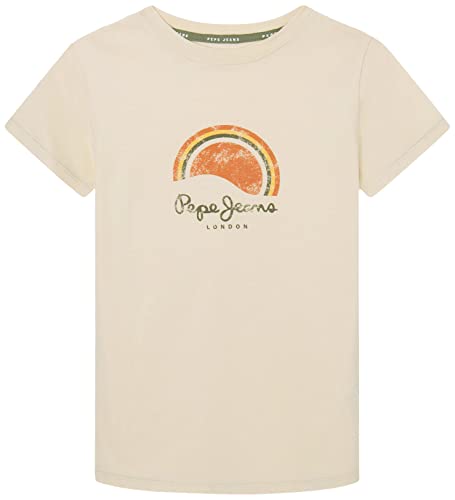 Pepe Jeans Jungen Bart T-Shirt, Beige (Ivory), 10 Years von Pepe Jeans