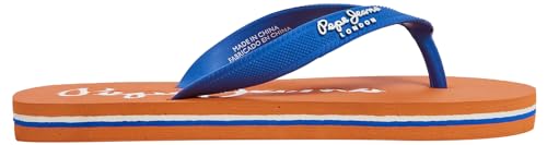 Pepe Jeans Jungen Bay Beach Basic B Flip-Flop, Blau (Beat Blue), 3 von Pepe Jeans