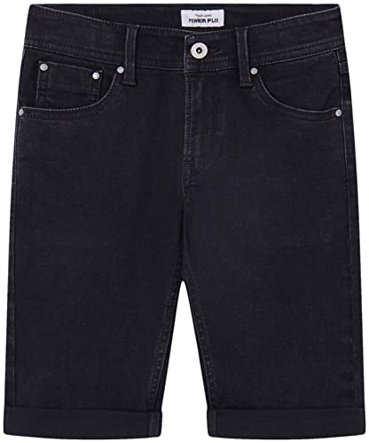 Pepe Jeans Jungen Becket Shorts, Black (Denim-XR0), 18 Years von Pepe Jeans