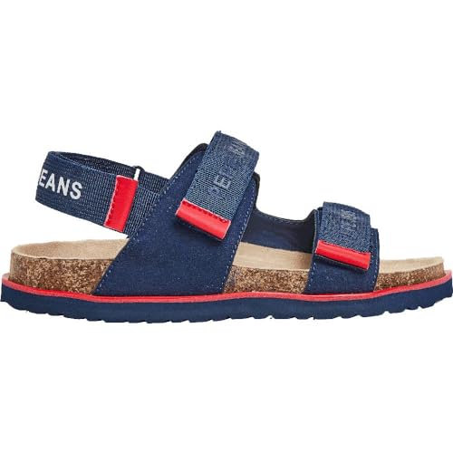Pepe Jeans Jungen Berlin Saturday B Sandale, Blau (Navy), 3 von Pepe Jeans