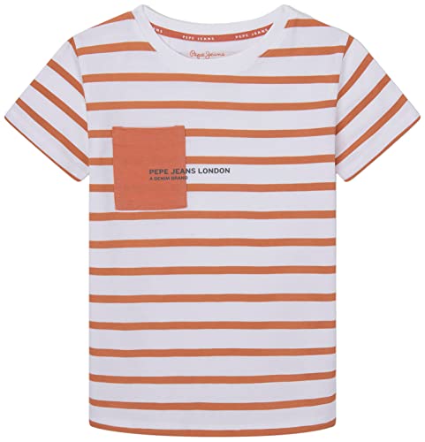 Pepe Jeans Jungen Blake T-Shirt, Orange (Squash Orange), 10 Years von Pepe Jeans