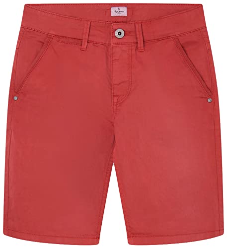 Pepe Jeans Jungen Blueburn Shorts, Red (Studio Red), 10 Years von Pepe Jeans