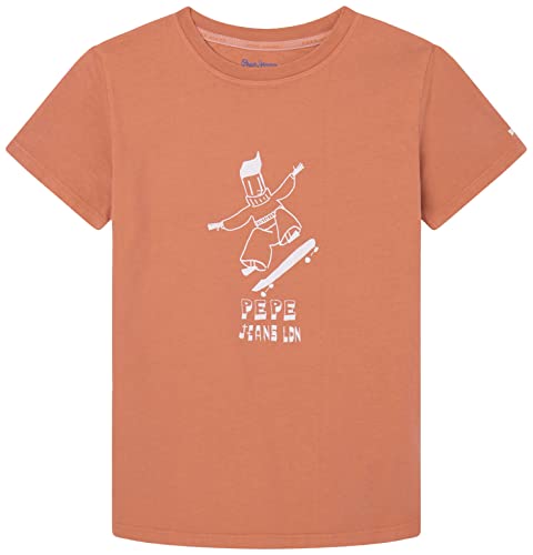 Pepe Jeans Jungen Boomer T-Shirt, Orange (Squash Orange), 16 Years von Pepe Jeans