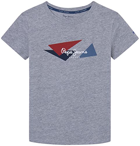 Pepe Jeans Jungen Byron T-Shirt, Grey (Grey Marl), 8 Years von Pepe Jeans