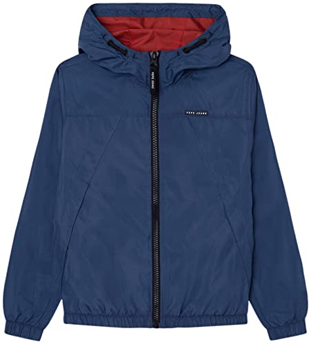 Pepe Jeans Jungen Damian Windreaker Hoodie, Blue (Jarman), 6 Years von Pepe Jeans