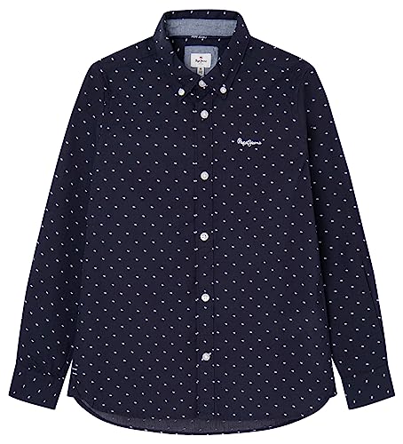 Pepe Jeans Jungen Dorset Shirt, Blue (Dulwich), 14 Years von Pepe Jeans