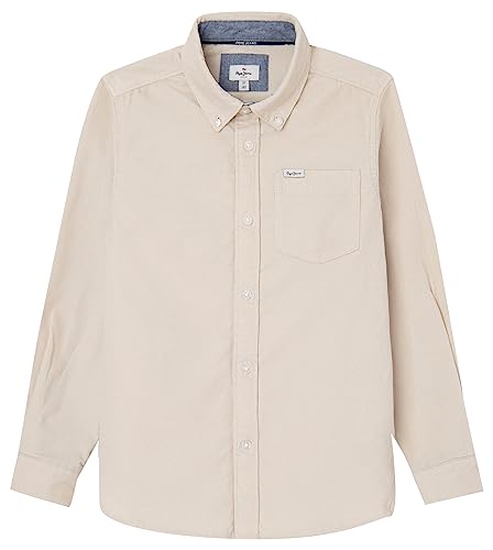 Pepe Jeans Jungen Dysart Shirt, Beige (Ivory), 12 Years von Pepe Jeans